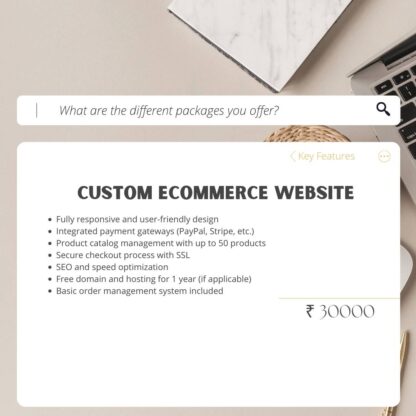 Custom Ecommerce Website